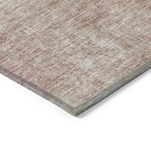 5' X 8' Blush Pink And Mauve Patchwork Washable Indoor Outdoor Area Rug