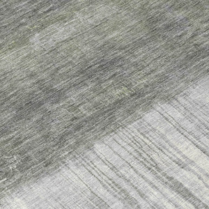 3' X 5' Fern Green And Gray Abstract Washable Indoor Outdoor Area Rug - Fern Green, Gray