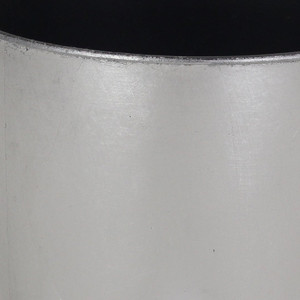 7" Silver Recycled Plastic Indoor Outdoor Round Pot Planter