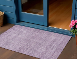 5' X 8' Lavender And Purple Abstract Washable Indoor Outdoor Area Rug Transitional Style - Lavender, Purple Color