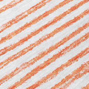 2' X 3' Orange and Ivory Abstract Washable Non Skid Indoor Outdoor Area Rug