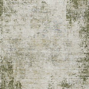 3' X 5' Olive Green And Ivory Abstract Washable Indoor Outdoor Area Rug - 880016542035