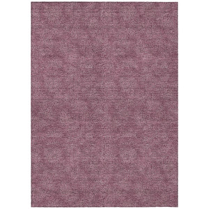 3' X 5' Eggplant And Ivory Geometric Washable Indoor Outdoor Area Rug - 608219385989