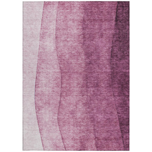 3' X 5' Merlot Blush And Pink Ombre Washable Indoor Outdoor Area Rug