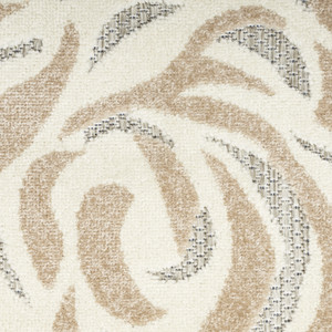 4' X 6' Blue And Grey Floral Stain Resistant Non Skid Area Rug - 606114700821