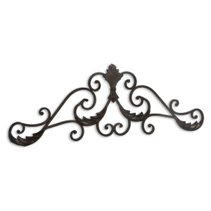 Brown Curved Rustic Door Topper Wall Decor - 4512822857206