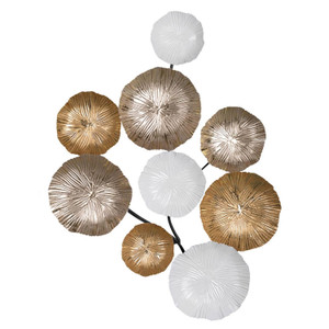 Retro Modern 24" Metallic Metal Wall Art - 808230095991 Retro Modern 24" Metallic Metal Wall Art - 808230095991