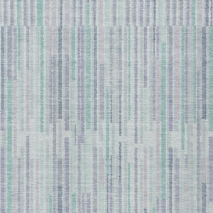 5' X 8' Mint Green And Ivory Striped Washable Indoor Outdoor Area Rug - Mint Green, Ivory