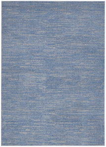 4' X 6' Blue And Gray Indoor Outdoor Area Rug - Blue, Gray