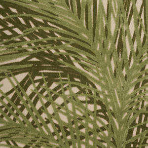 6' X 9' Ivory And Green Palm Leaf Indoor Outdoor Area Rug - 880016696707