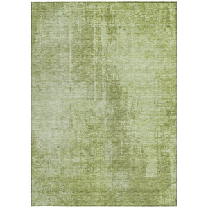 3' X 5' Sage And Green Abstract Washable Indoor Outdoor Area Rug
