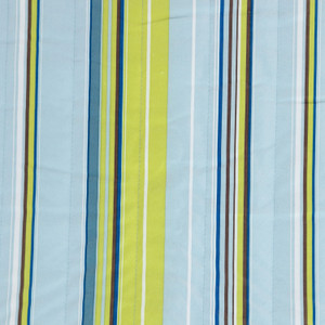 Aqua And Lime Green Striped Double Hammock