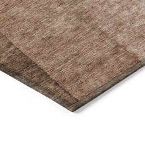 5' X 8' Brown Beige And Chocolate Ombre Washable Indoor Outdoor Area Rug