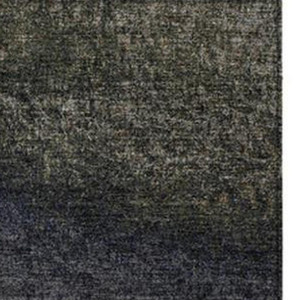 5' X 8' Silver And Black Ombre Washable Indoor Outdoor Area Rug