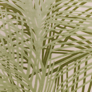 8' X 11' Ivory And Green Palm Leaf Indoor Outdoor Area Rug - Ivory, Green