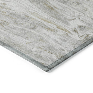 5' X 8' Taupe Beige And Ivory Abstract Washable Indoor Outdoor Area Rug Contemporary Style - Taupe, Beige, Ivory Color