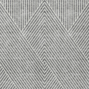 3' X 5' Gray And Ivory Geometric Washable Indoor Outdoor Area Rug Transitional Style - Gray, Ivory Color