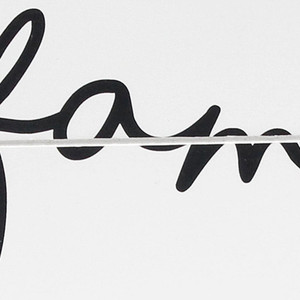 16" White And Black Family Serving Tray With Handles - 880016625288