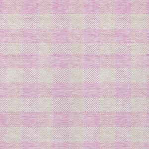 3' X 5' Pink And Gray Plaid Washable Indoor Outdoor Area Rug - Pink, Gray