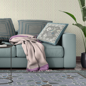 26" x 26" Gray and White Peacock Blown Seam Floral Indoor Outdoor Throw Pillow - 606114754084