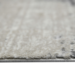 2' X 3' Ivory Beige And Gray Abstract Area Rug