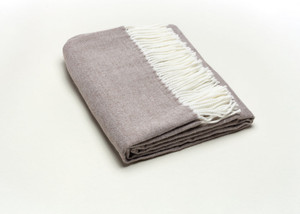 50" X 60" Taupe Woven Herringbone Plush Throw Blanket