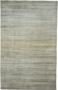 5' X 8' Blue and Green Ombre Hand Woven Area Rug