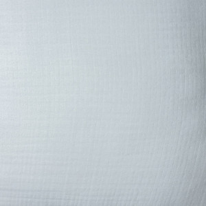20" X 20" White And Blue 100% Cotton Zippered Pillow
