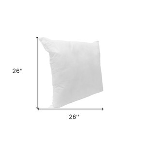 26" White Throw Pillow Insert