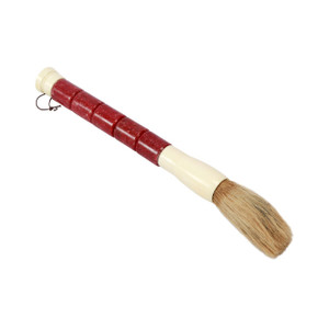 Red Spotted Jade Sectioned Decorative Calligraphy Brush - 606114086604