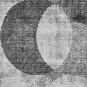 3' X 5' Gray And Charcoal Geometric Washable Indoor Outdoor Area Rug - Gray, Charcoal