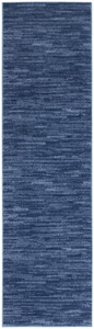 8' Blue Non Skid Indoor Outdoor Runner Rug