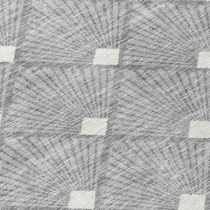 3' X 5' Gray And Ivory Geometric Washable Indoor Outdoor Area Rug - 608219364717