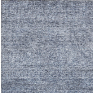 5' X 8' Sky Blue And Ivory Abstract Washable Indoor Outdoor Area Rug - Sky Blue, Ivory