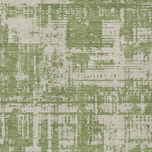 5' X 8' Green And Beige Abstract Washable Indoor Outdoor Area Rug - 608219331443