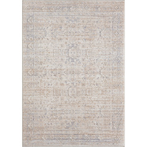 5' X 8' Gray Botanical Area Rug