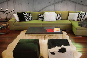 6' X 7' Gold Sheepskin Handmade Area Rug