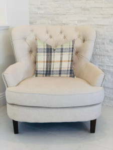 Plutus Plaid Rendezvous Luxury Throw Motif Pillow
