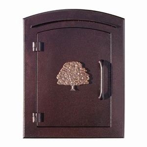 Manchester Non-Locking Column Mount Mailbox With Logo