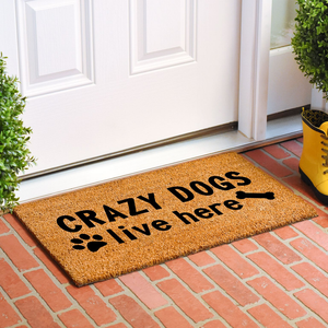 Calloway Mills Crazy Dogs Live Here Doormat