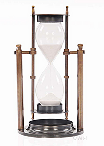 Brass Revolving Hourglass