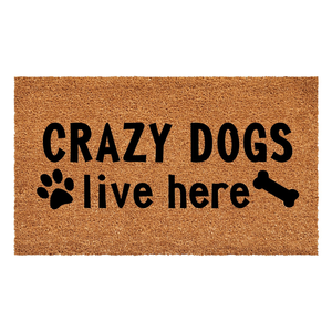 Calloway Mills Crazy Dogs Live Here Doormat