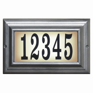 Edgewood Lighted Address Plaque
