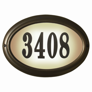 Edgewood Lighted Address Plaque