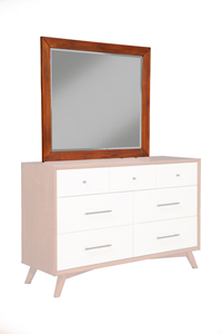 Flynn Mid Century Modern Two Tone Mirror