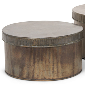 Antiqued Metal Decorative Boxes