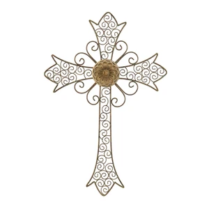 Wall Cross Petina Finish Metal