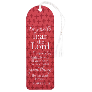 Tassel Bookmark Serve Him Faithfully