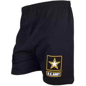 Men's Black Running Short - Army Star