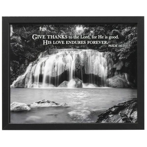 Framed Wall Art Give Thanks To The Lord